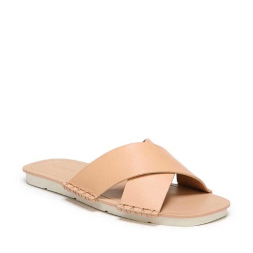 Vince Cross Strap Flat Sandal